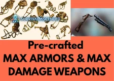 Saddle & Weapon Pre-Crafted Ark Survival Ascended Official PVE