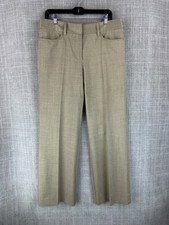 Karen Kane Pants Womens 12 Beige Straight Dress Pants Rayon Spandex Twill
