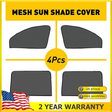 4PCS Car Side Window screen Rear Mesh Sun Shade Cover Windshield Visor Magnetic