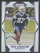 2017 Panini Prizm #206 Taco Charlton Silver Prizm Dallas Cowboys (B3)