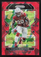 2021 Panini Prizm Chase Edmonds Red Ice #77 Card