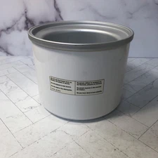 Cuisinart Freezer Bowl Ice Cream Maker White ICE-20 ICE-21 ICE-25 OEM Parts 1.5Q