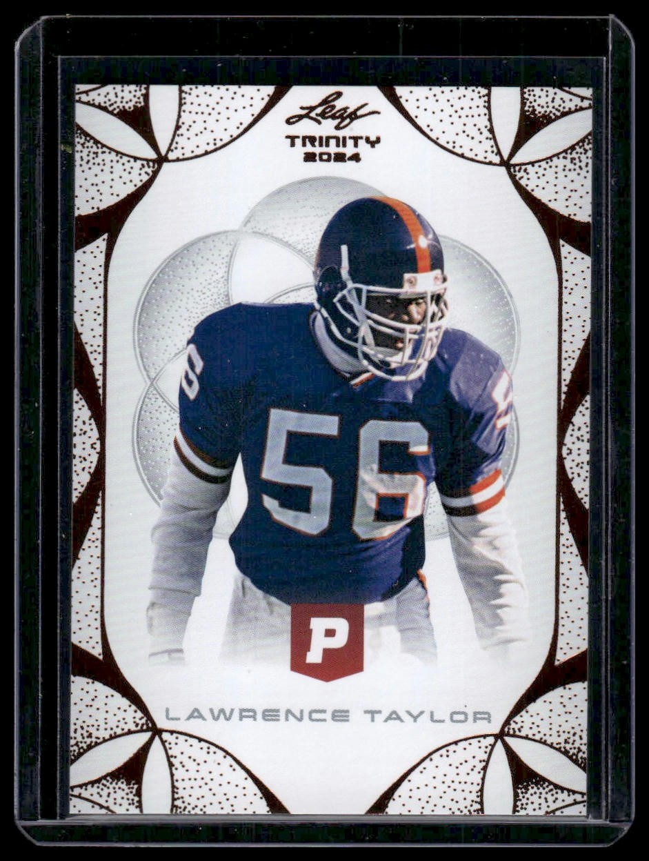 2024 Leaf Trinity Pristine Football #68 Lawrence Taylor Bronze Foil