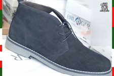 SCARPE UOMO POLACCHINE SCARPONCINI bleu  IN ITALY 42 43 44 45 40 41 39 nabuk