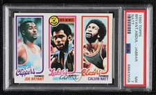 1980 Topps Calvin Natt Joe Bryant Kareem Abdul-Jabbar #200-8-217 PSA 7 HOF 0i1b