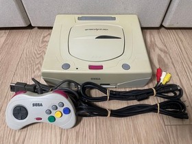 Sega Saturn Console White HST-3220 Japanese Version tested