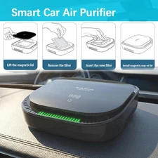 Brand New Smart Car Air Purifier Ionizer Black,Air Quality Sensing