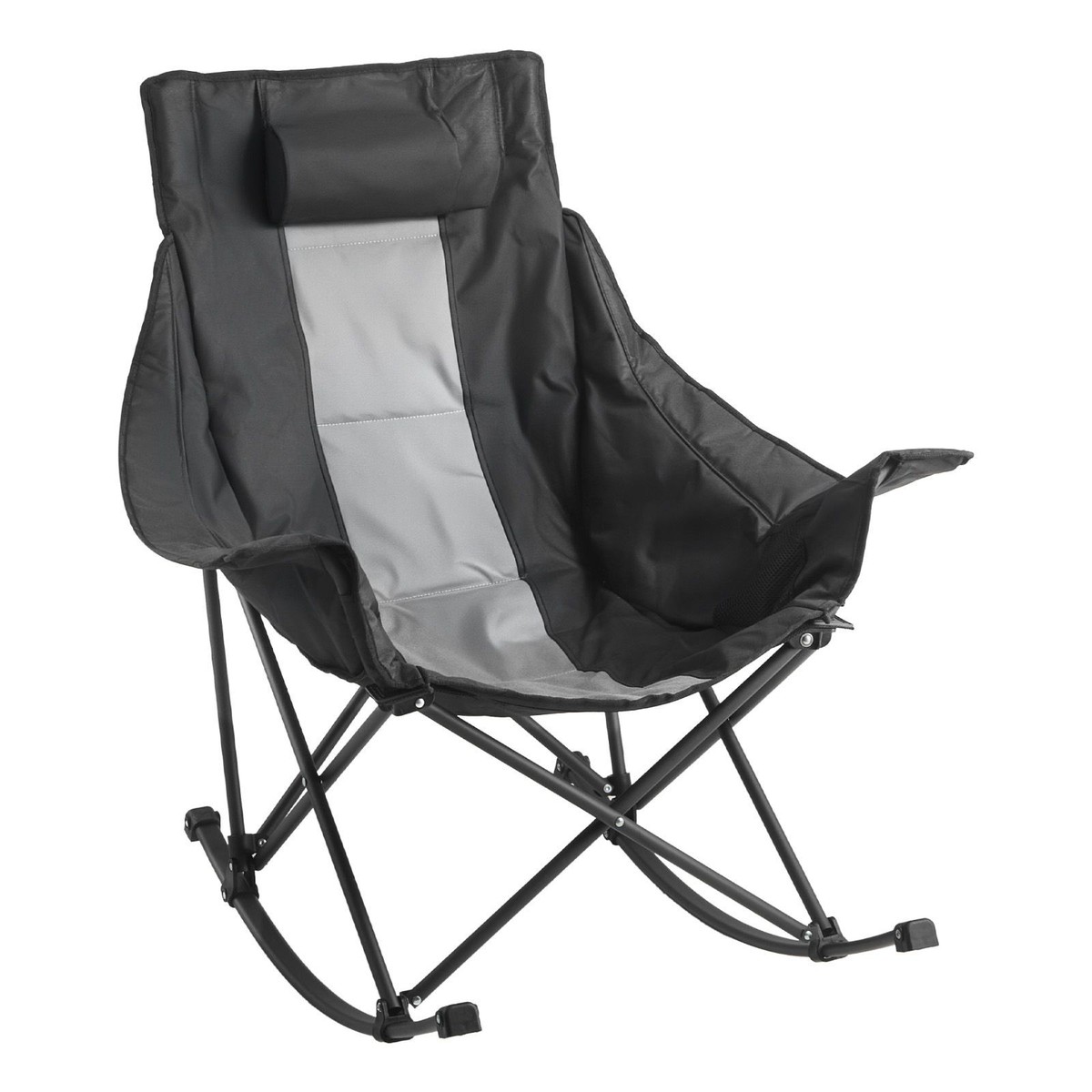 Rocking Camping Chair, Portable Folding Rocker, Heavy-Duty Lawn
