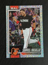 2026 Topps Series 1 Samuel Basallo Celebration Confetti Orioles Rookie Card #104
