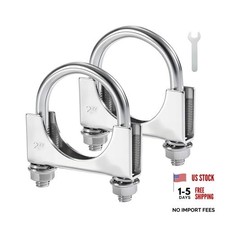 Heavy Duty U Bolt Exhaust Clamp Inch Stainless Steel U Muffler Clamps, 2" 2