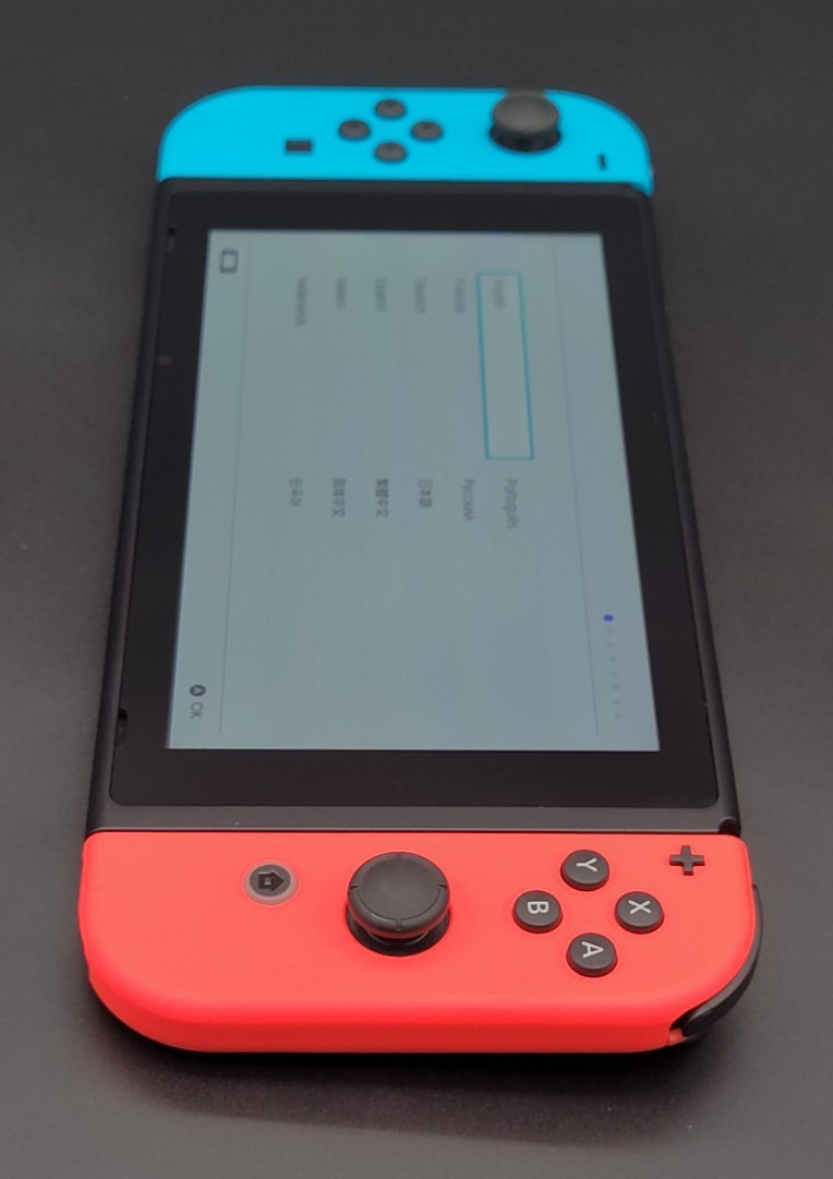 Consola de videojuegos Nintendo Switch V2 portátil y de sobremesa de 32GB, rojo neón y azul, HAC-001, imagen 4