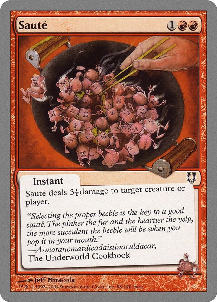 2004 Magic: The Gathering: Unhinged - Saute (#88, Common, Near Mint)