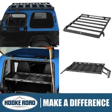 Hooke Road Roof Rack / Rear Cargo Basket For 1987-1995 Jeep Wrangler YJ