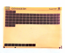 Suzuki GSX550ESH Spare Parts List Microfiche (Aug 1987).