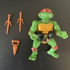 Vintage 1988 TMNT Ninja Turtles Hard Head Raphael Action Figure