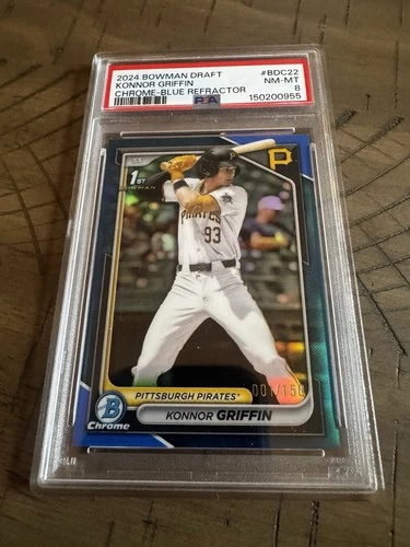 2024 Bowman Draft - Chrome Konnor Griffin #BDC-22 Blue Refractor 001 /150 (RC)