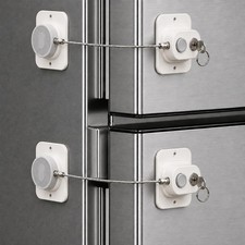 2 Pack Refrigerator Door Locks,Child Proof Fridge Lock with Strong Adhesive ...