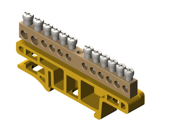 LZ-12/N TERMINAL STRIP 12-TRACK GREEN FOR TH35 0921-01