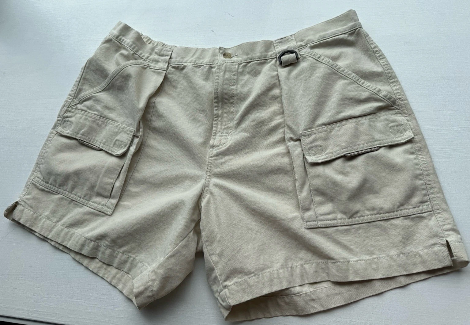 Columbia PFG Brewha Mens Beige Shorts Tagged 2X 7L Cargo Hiking Fishing Pockets