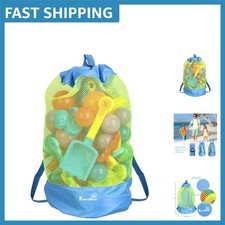Lightweight Beach Mesh Tote with Adjustable Straps - Perfect for Toys Gear