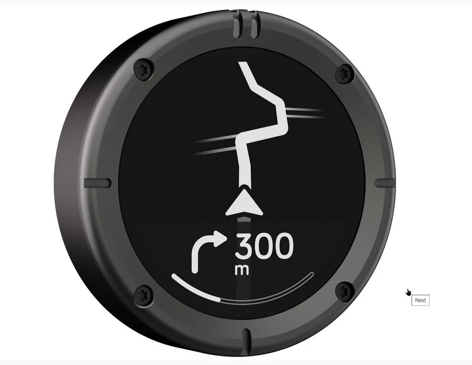 Beeline Moto II Gunmetal Grigio Edizione Moto Sistema di Navigazione Nuovo - Immagine 2 di 4