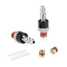 Air Hose Fittings, 2 Pieces 1/4 Inch NPT Industrial Swivel Air Plug, 360  Swi...