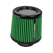 Universal 3" 76mm High-Flow Air Filter, Reusable Cone Cold 3" 76mm , Green