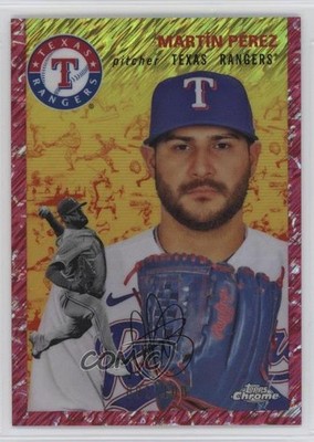 2023 Topps Chrome Platinum Anniversary 92/100 Martin Perez Martín Pérez #387 fm0