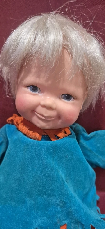 Vintage 1968 Ideal Toddler Thumbelina Doll 10" Tall Fringe Outfit + 2 More SETS - Image 3 of 4