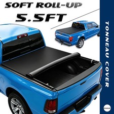5.5ft Tonneau Cover For 04-14 Ford F-150 Soft Roll-up Waterproof Truck Bed Cover