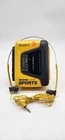 VTG Sony Sports FM/AM Radio Cassette Walkman WM-AF59 w/ MDR-W15 SEE VIDEO PLS RD