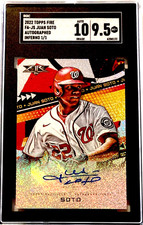 2022 Topps Fire Juan Soto Autograph INFERNO /1 SGC 9.5 w/10 AUTO (1/1)