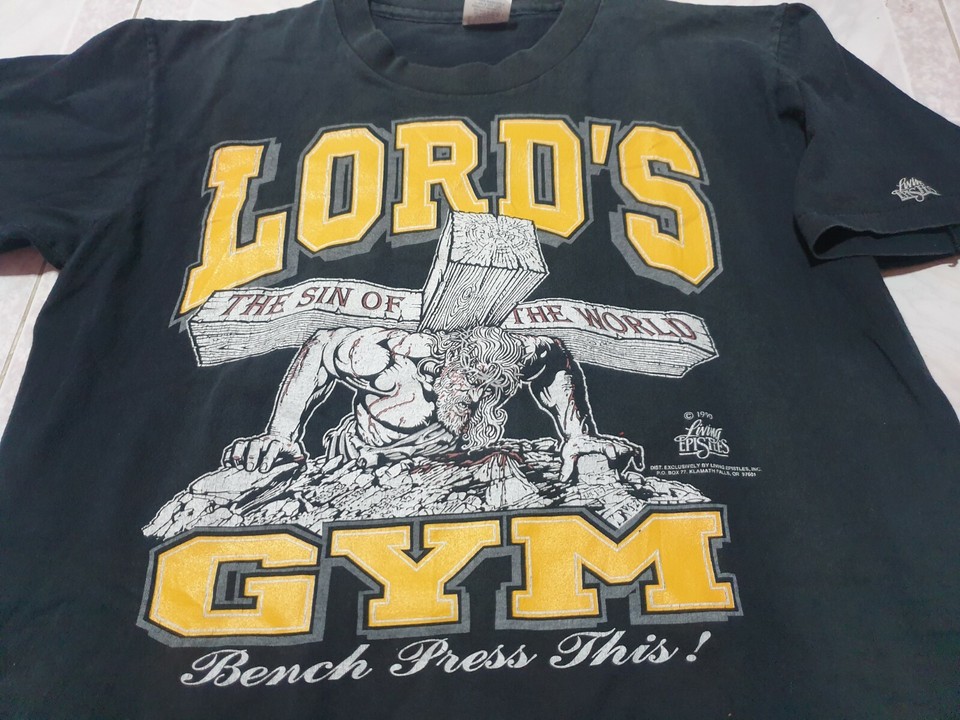 Vintage 1990 Lord's Gym His Pain Your Gain Living Epistles T Vintage 1990 Lord's Gym His Pain Your Gain Living Epistles T