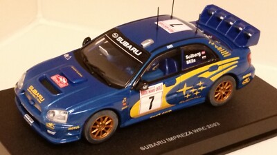 AutoArt SLOT Car 1:32 SUBARU Impreza WRC 2003 Lights New MONTE