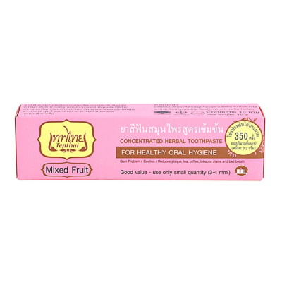 TEPTHAI HERBAL TOOTHPASTE Mixed Fruit Flavor 70g.