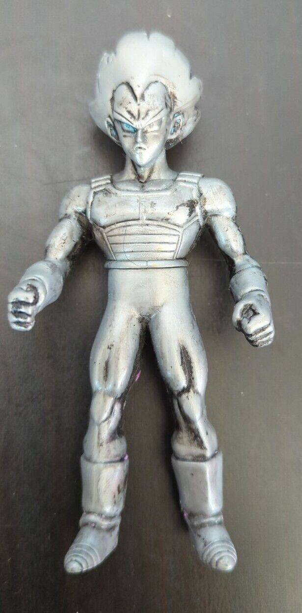 Vintage! Burger King! 2000 Toy Dragon Ball Z! Silver Vegeta Action Figure! Loose