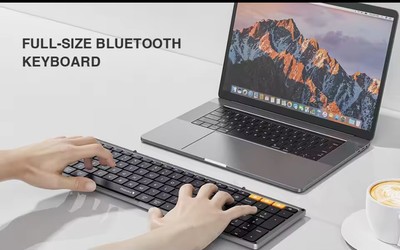 ProtoArc XK01 TP hochwertige faltbare kabellose Bluetooth Kompakttastatur.