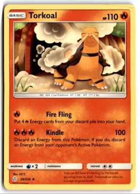 2019 Sun & Moon - Cosmic Eclipse Torkoal Basic/Uncommon #29
