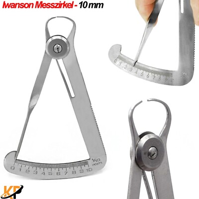Zahntechnik KFO Iwanson Messzirkel Tasterzirkel Dentallabor Wachs Messlehre Wax