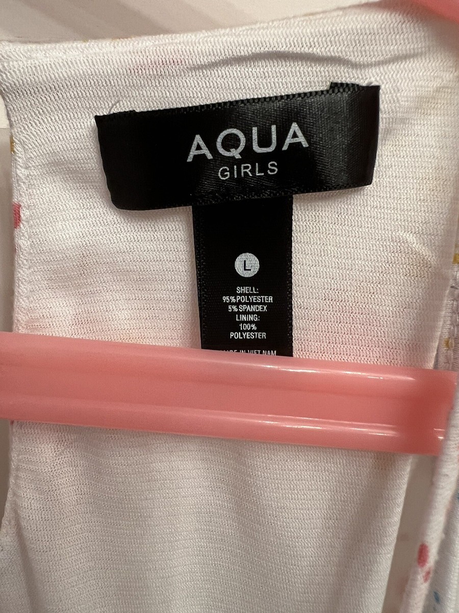 Vestito Aqua Per Ragazza Taglia L Bianco Con Fantasia Splatter Di Vernice - Bloomingdale's Esclusivo