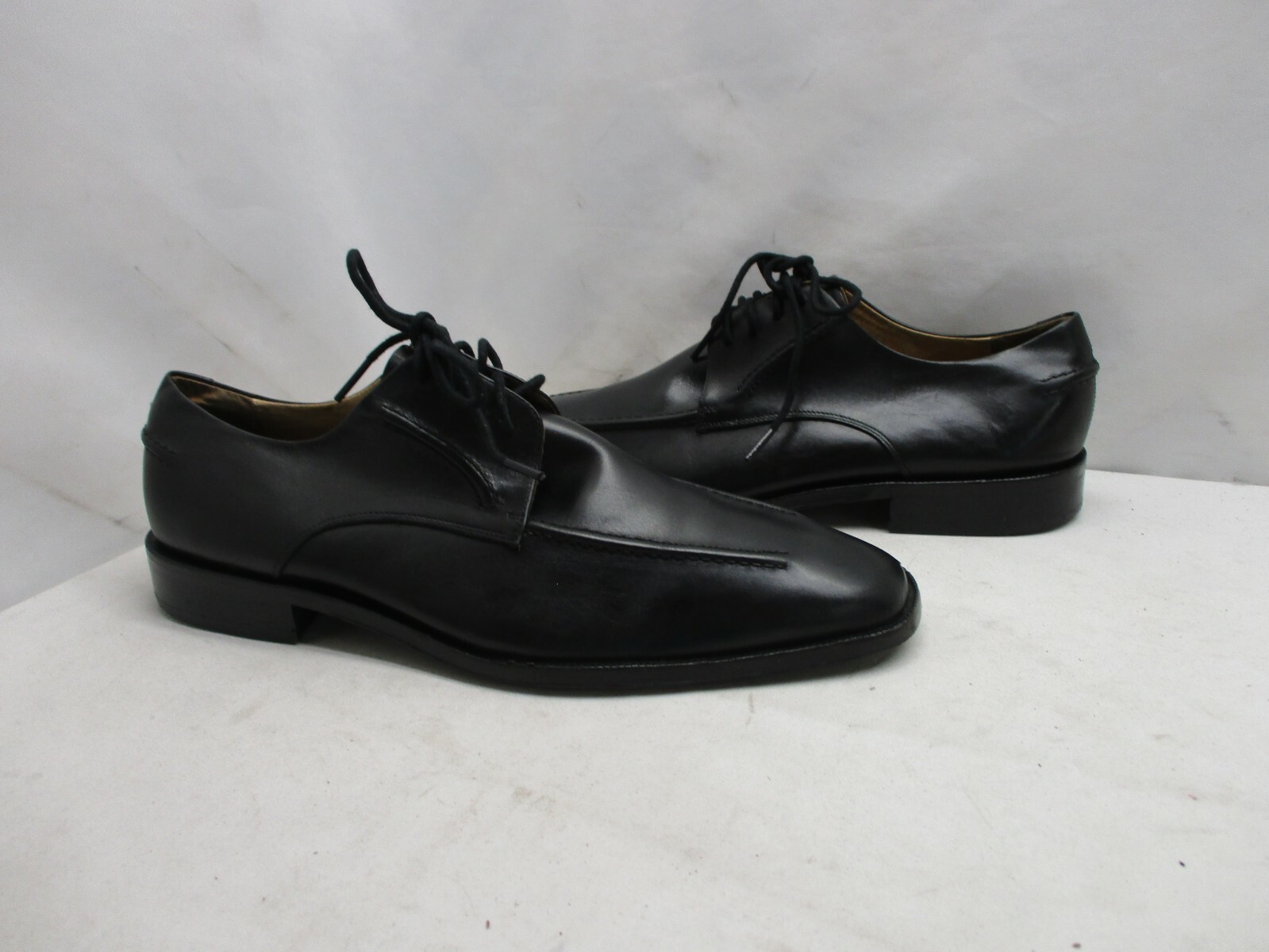 SAOLA Oxford stringate PRONTO UOMO in pelle nera da uomo taglia 10 5 stile 60948