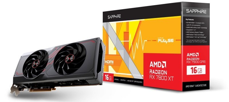 Sapphire AMD Radeon RX 7800 XT PULSE Graphics Card for Gaming
