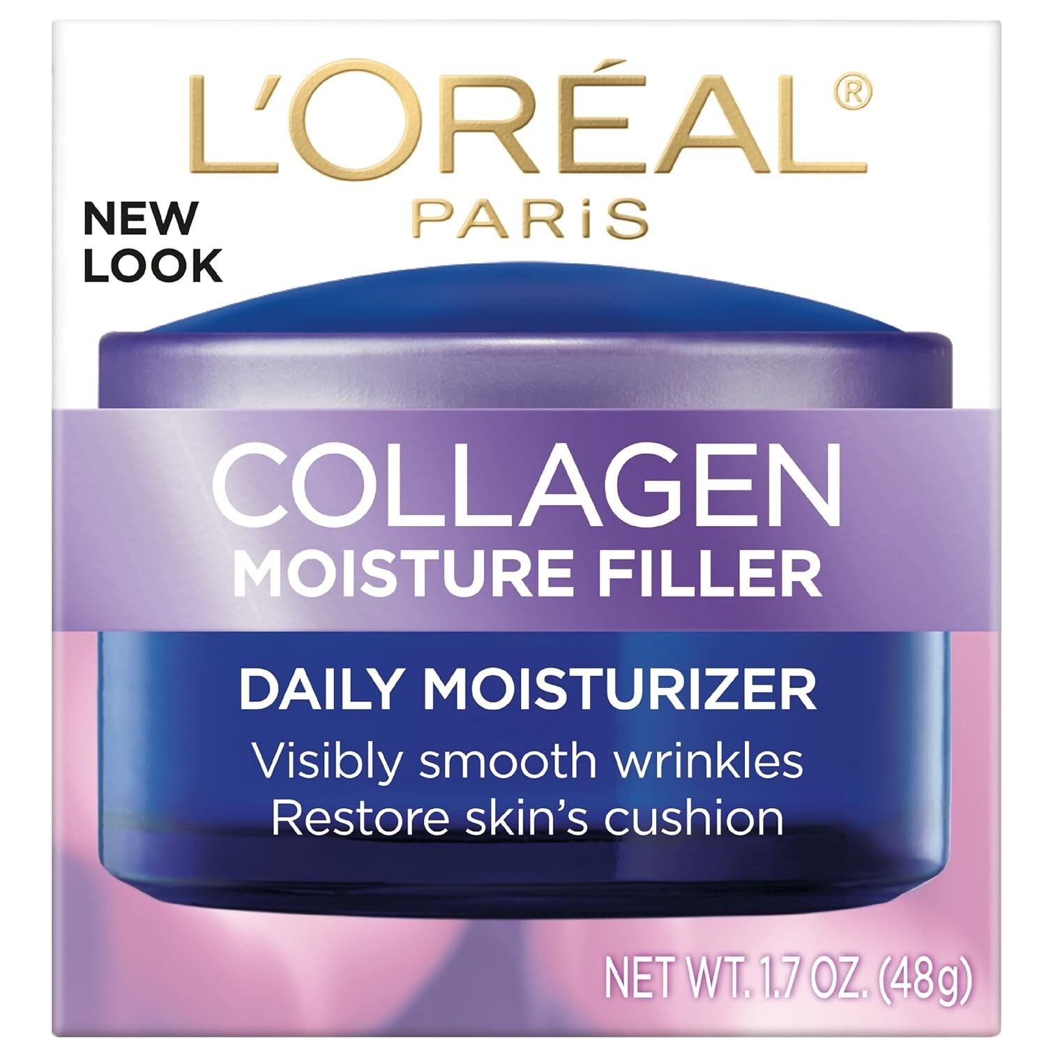 L’Oréal Paris Collagen Daily Face Moisturizer, Reduce Wrinkles, Face Cream 1.7 o