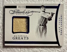 2016 Flawless Material Greats Tony Lazzeri  Jersey Relic w/Pinstripe 01/15