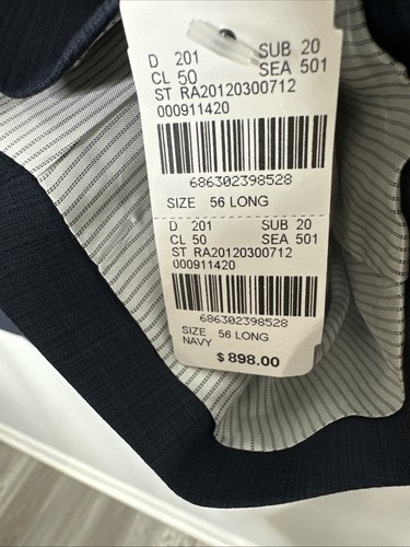 Giacca Jack Victor uomo 56L blu navy tuta 100% lana blazer e pantaloni - fantasia - Foto 4 di 12