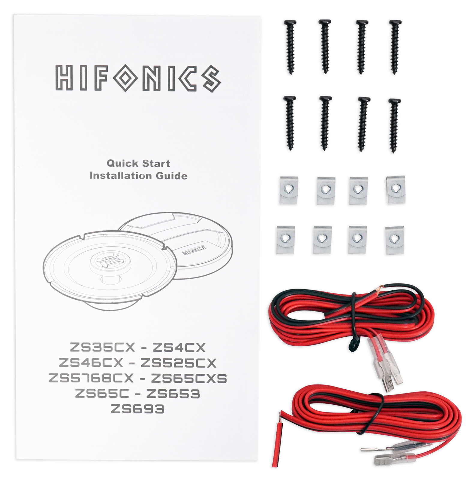 2 Автомобильные коаксиальные колонки Hifonics ZS525CX мощностью 525 Вт по 400 Вт2 Динамики мощностью 35 Вт по 250 Вт