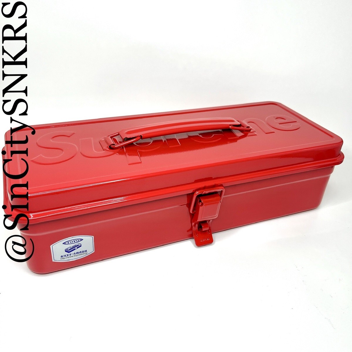 Supreme Toyo Steel T-320 Tool Box RED FW22 - New With Box | eBay