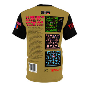Ms. Pac-Man NES Retro Vintage Tengen Nintendo Video Game Cover T-Shirt