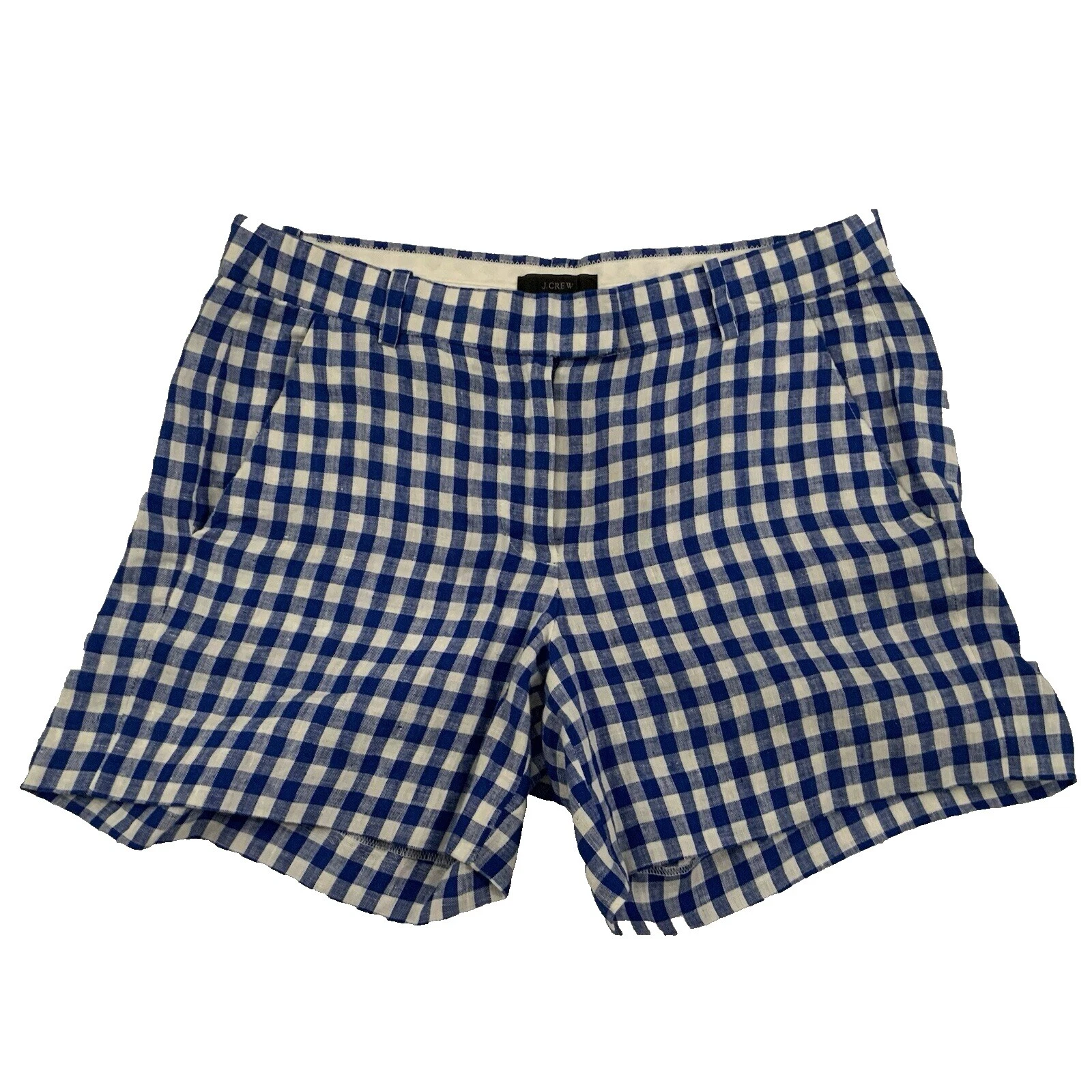 Pantalones Cortos de cuadros de lino J.CREW para Mujeres