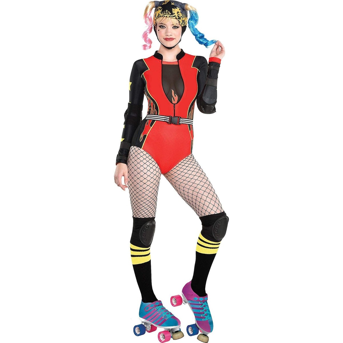 Roller Derby Rascal Girls Costume | X-Large, Velvet Dress With Tinsel Epaulets, 100% Polyester - View #13